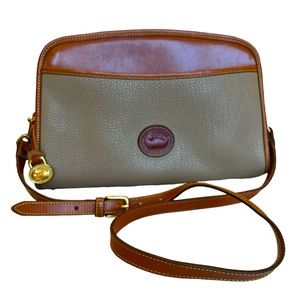 Dooney & Bourke Purse Authentic Vintage Taupe & Brown. Near Perfect Condition